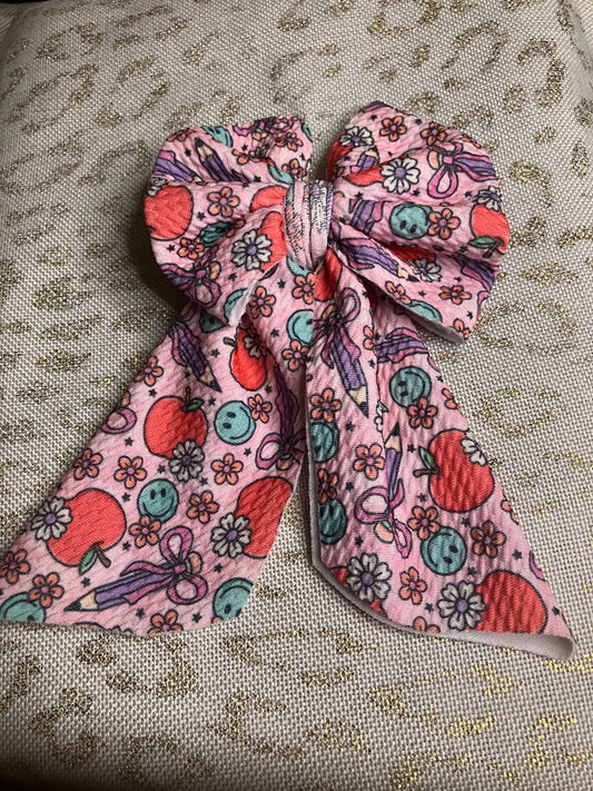 Back back to school sailor bow
