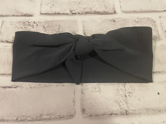 Cement gray adult tie headbands