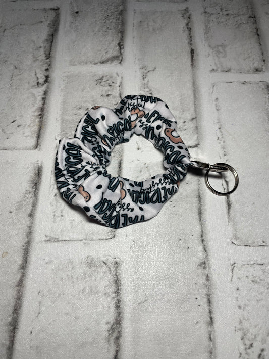 Medical assistant scrunchie keychain