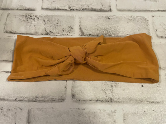 Mustard adult tie headbands