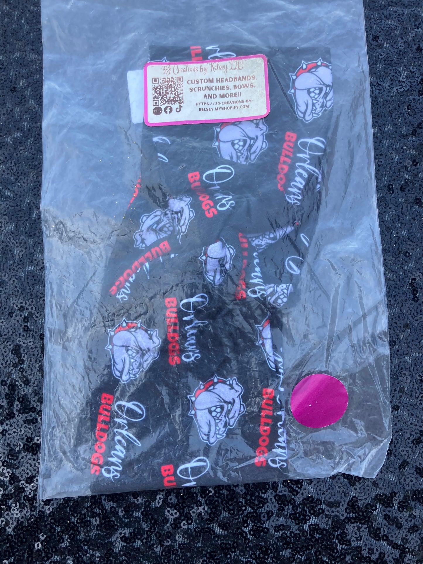 Orleans black child headbands
