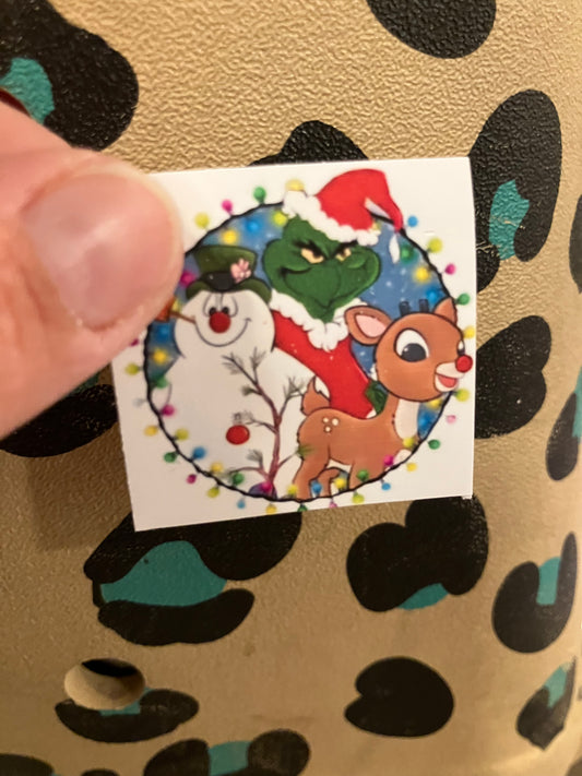 Rudolph frosty mean guy stickers