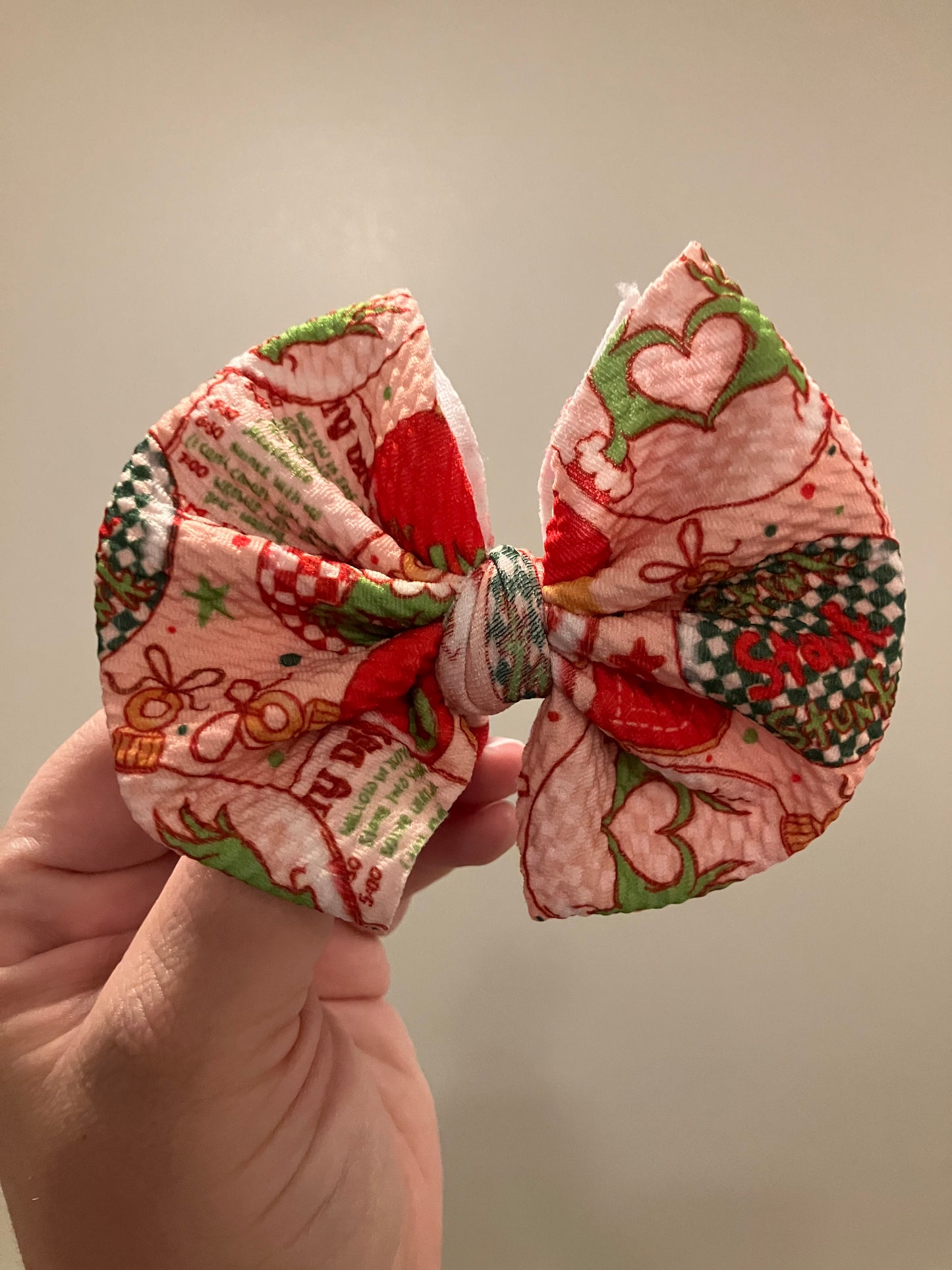 Mean guy ornaments clip bow