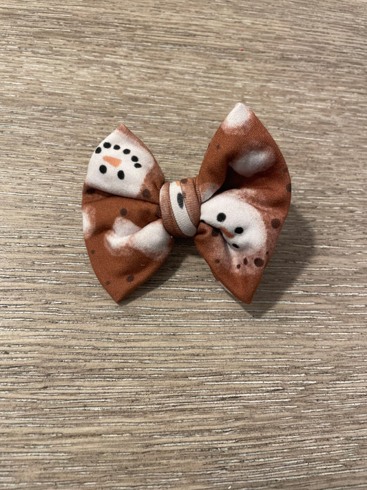 Hot chocolate clip bow