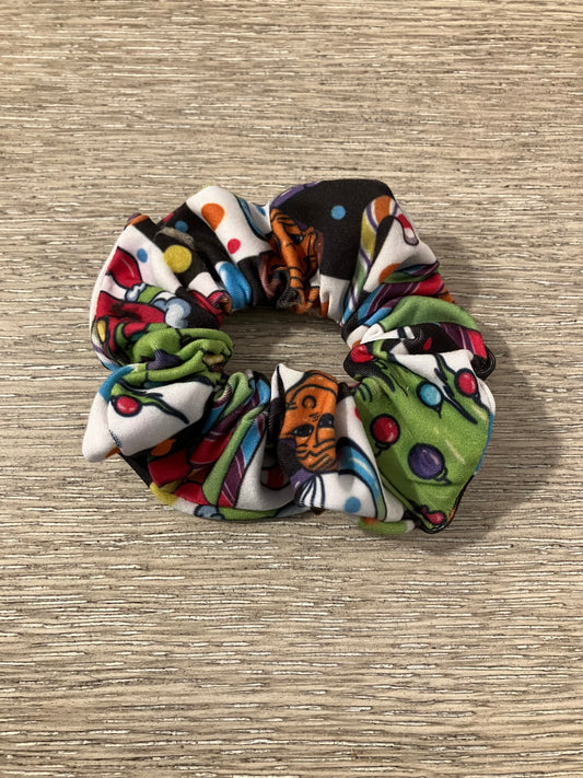 Checkered mean guy scrunchies