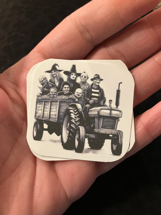 Tractor borrow guys stickers