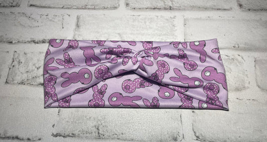 Purple bunny headbands adult