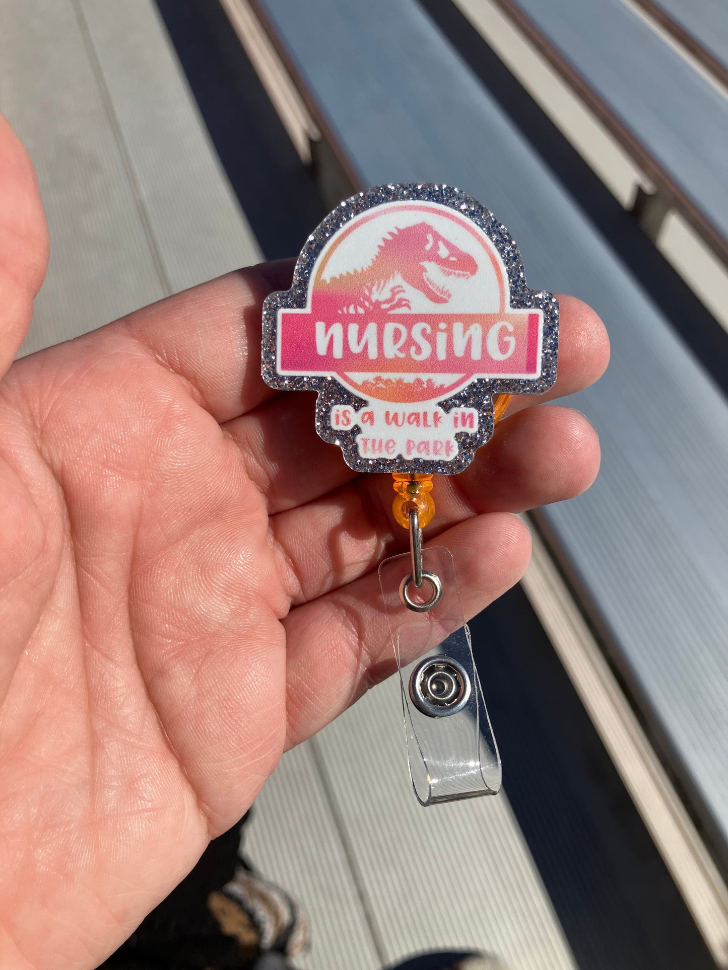 Nursing Dino  badge reel