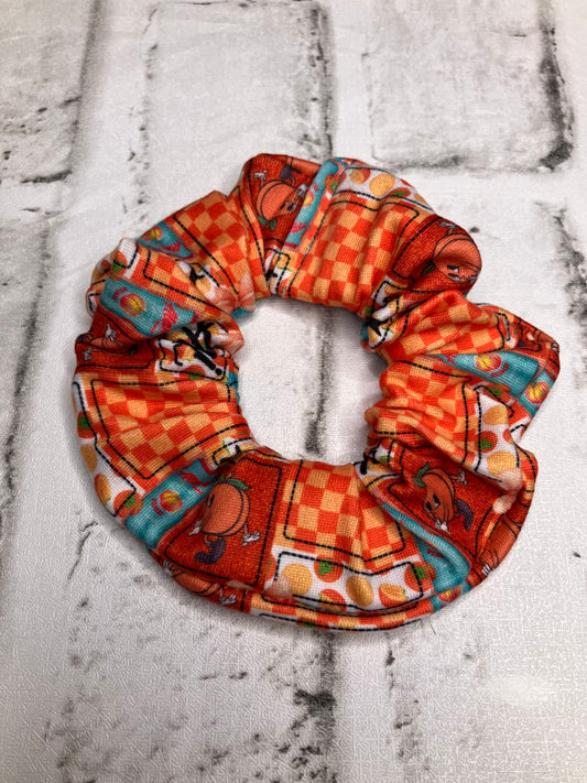 Peach energy drink scrunchies
