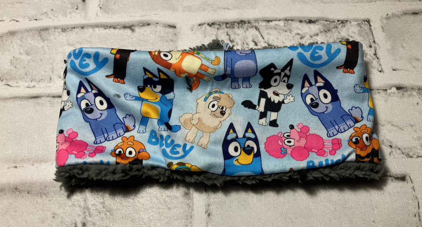 Blue dogg no twist child ear warmer