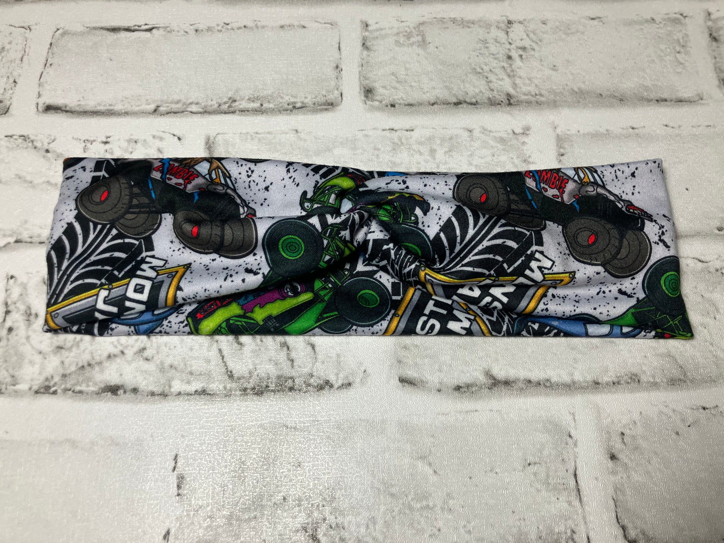 Monster trucks child headbands