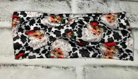 Cow Santa adult headbands