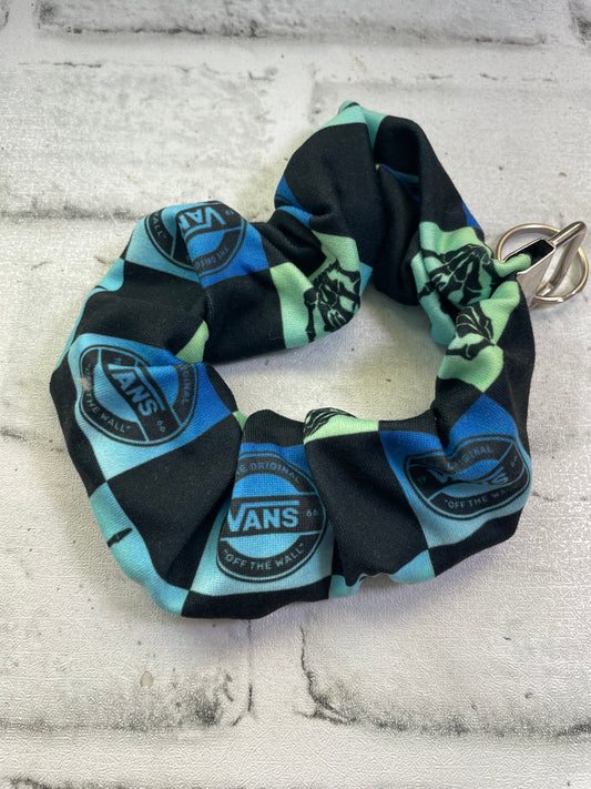 Checkered shoes scrunchie keychains