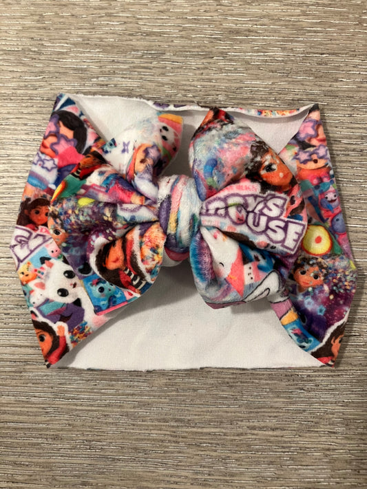 Dollhouse newborn velvet bow wraps