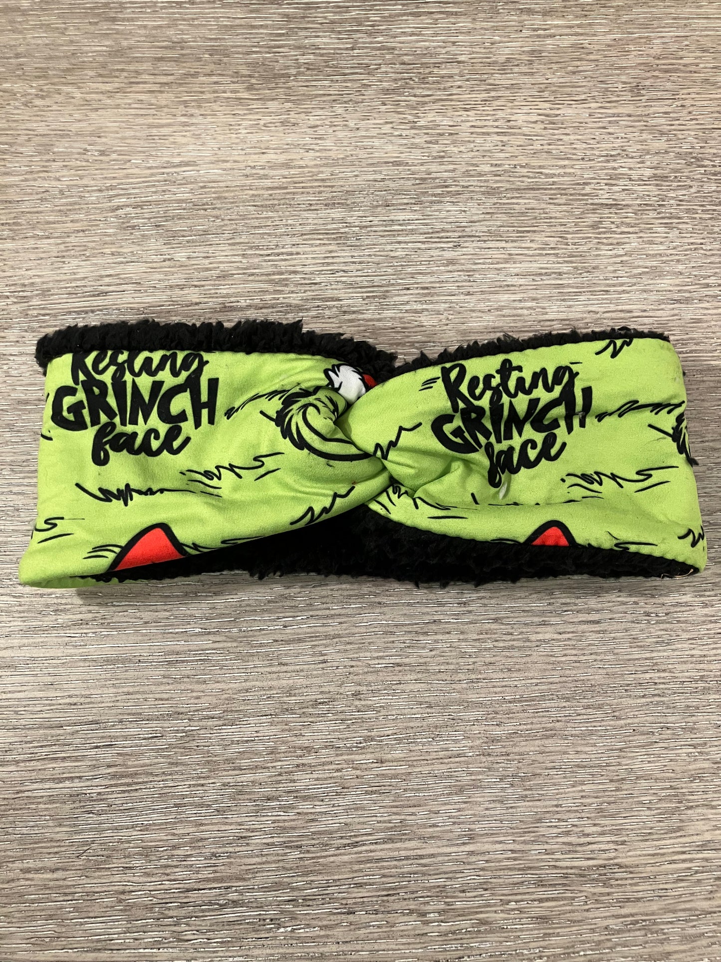 Resting mean guy face adult ear warmers