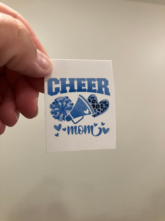 Cheer mom blue stickers
