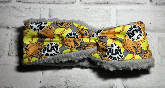 Let’s play ball child ear warmer 💜