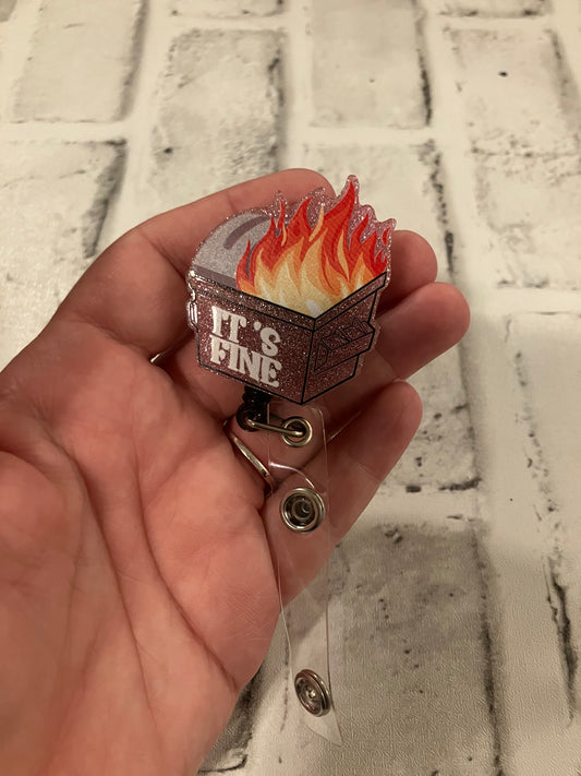 It’s fine badge reel
