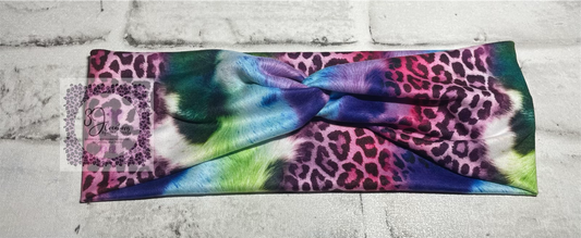 Multicolor cow/cheetah headbands adult❤️