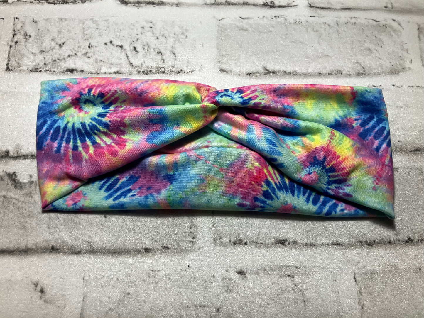 Tie dye adult headbands
