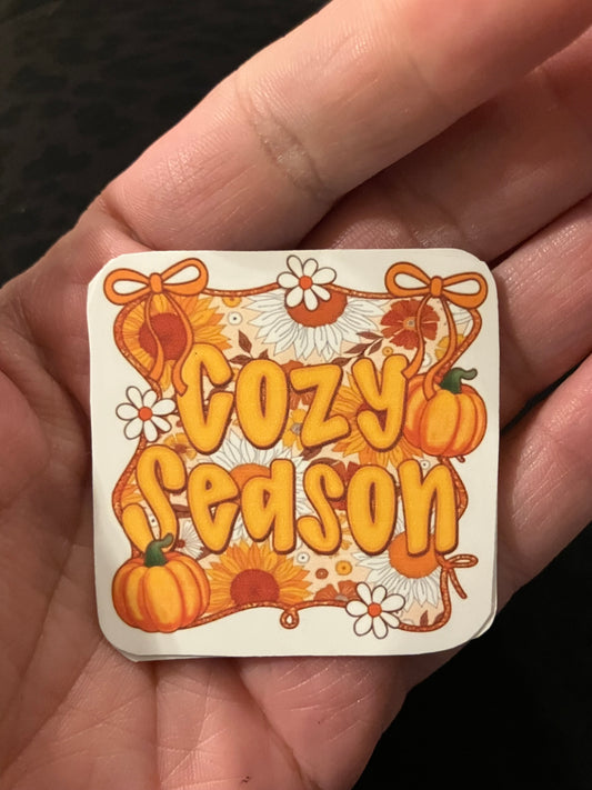 Cozy season pumpkins stickers