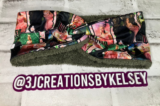 Wicked green adult ear warmers