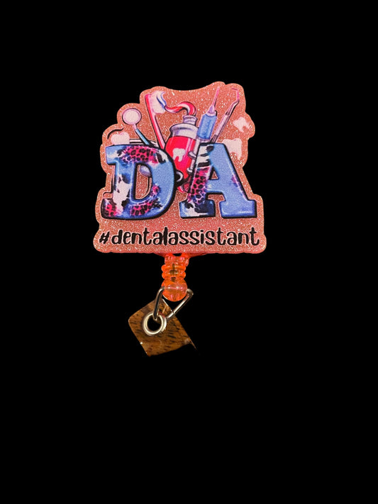 Dental assistant badge reel💚