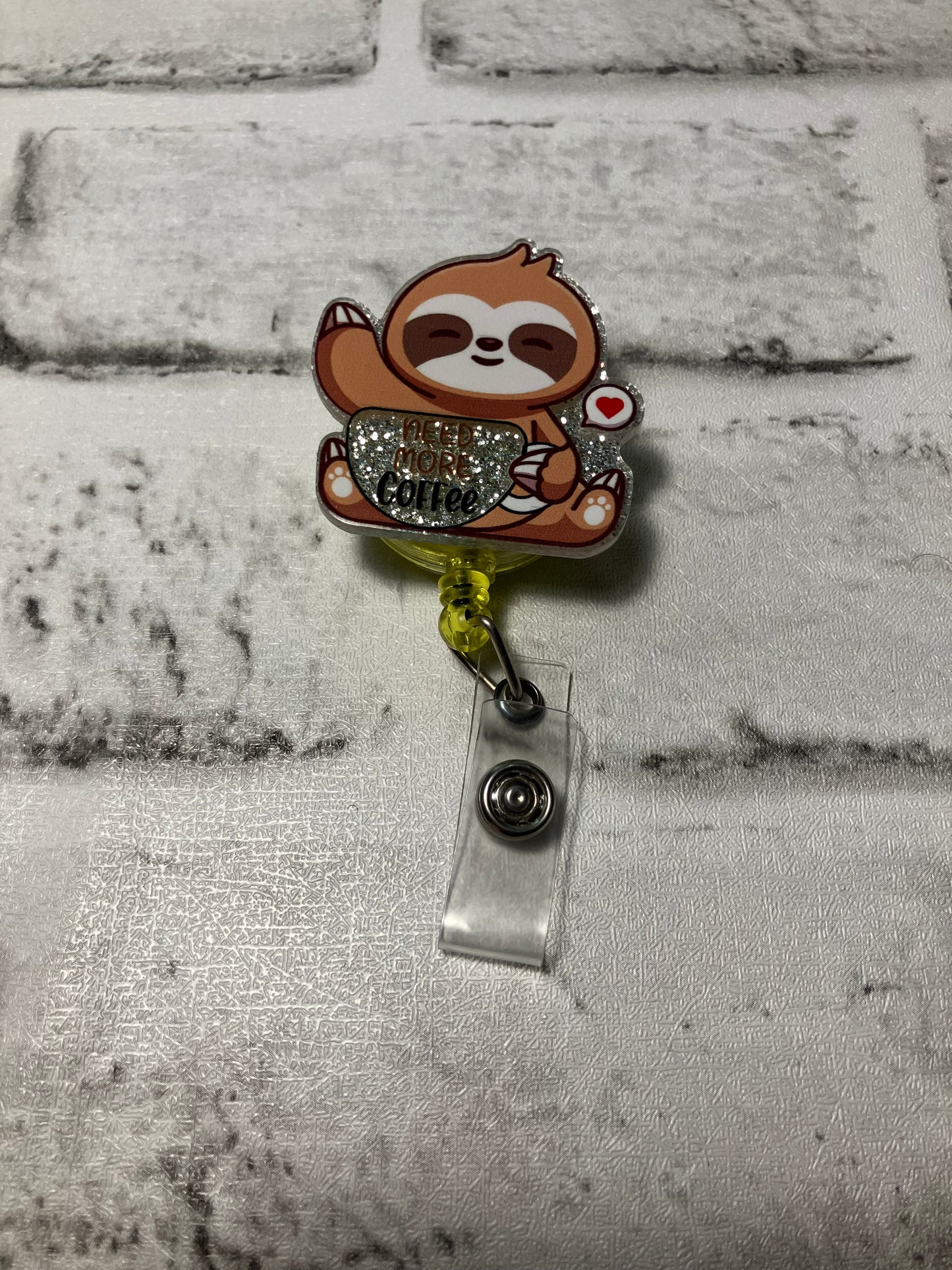 Need more coffee badge reels