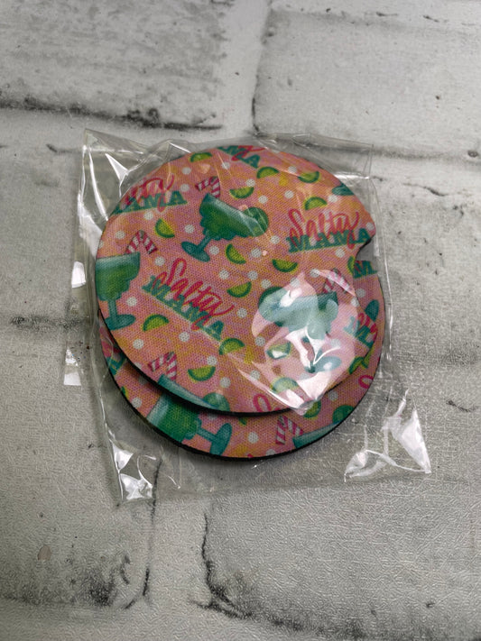 Salty mama car coasters💜