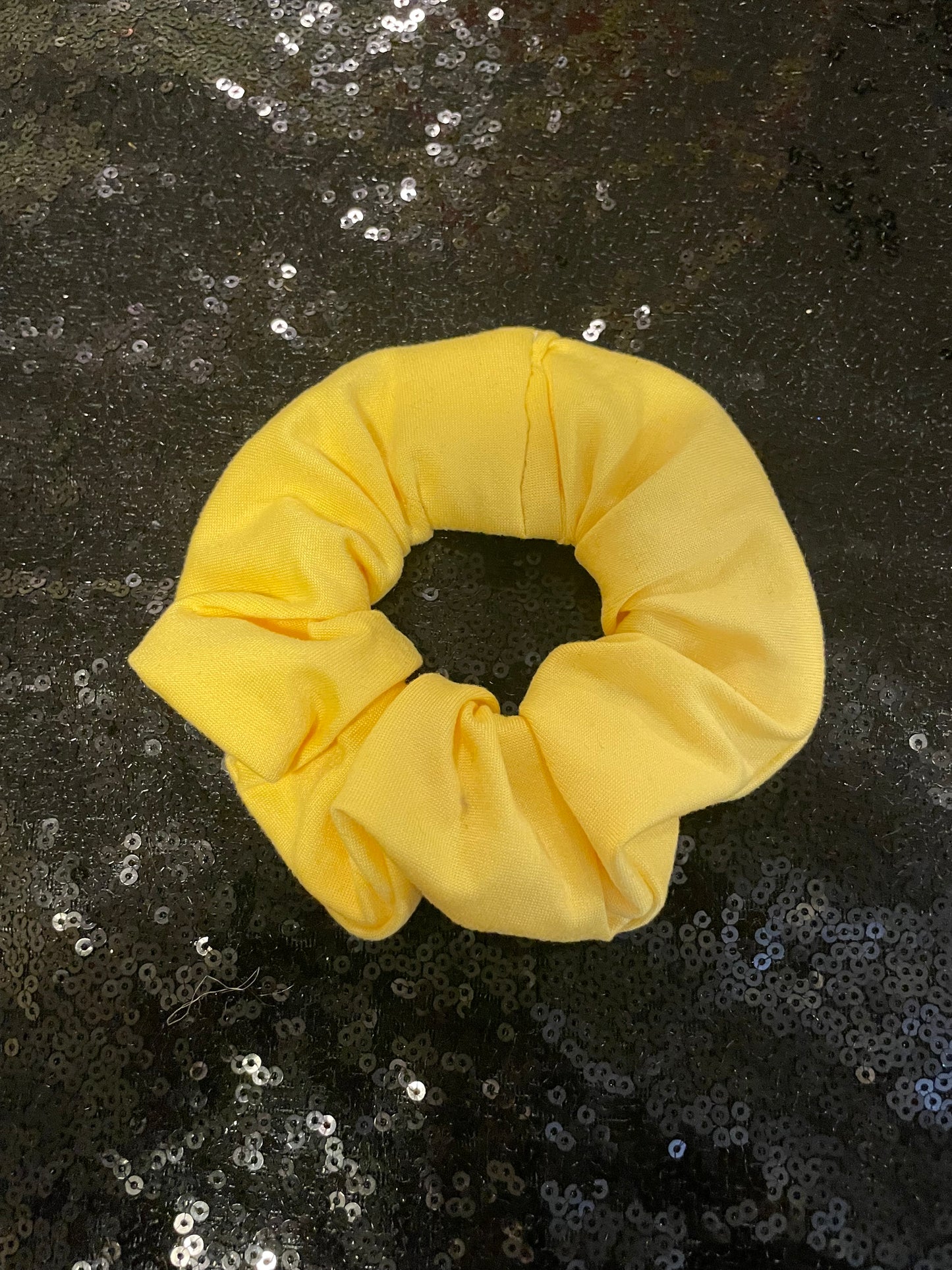 Banana yellow scrunchies