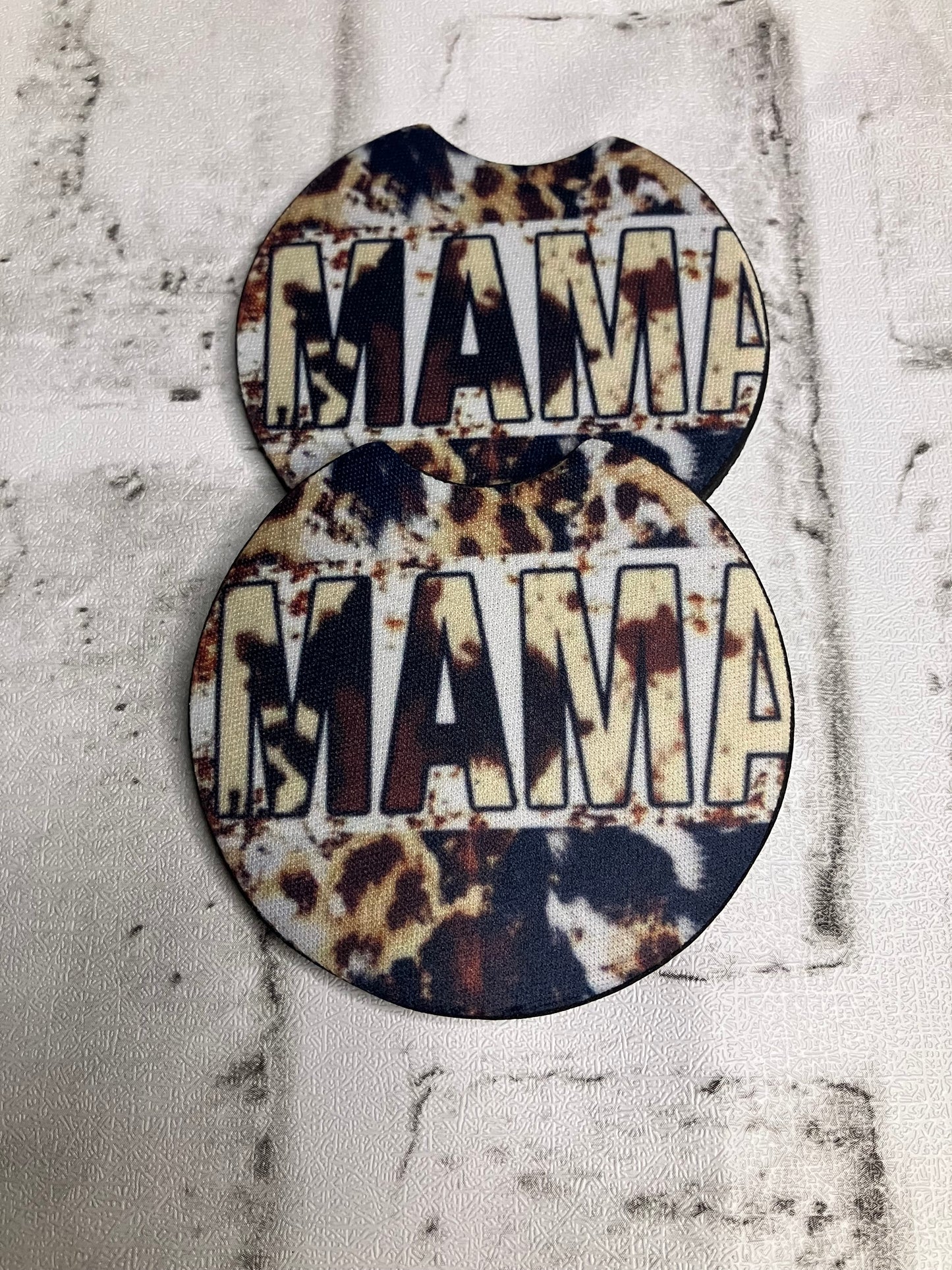 Mama brown car coasters