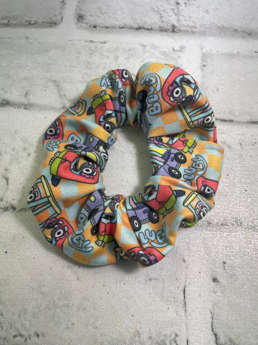 Blue granny dogs scrunchies💜