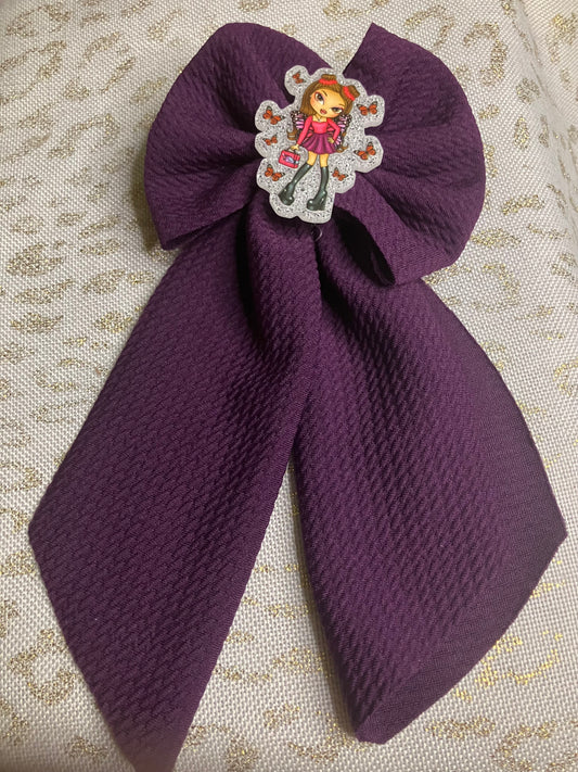 Brat purple sailor bow