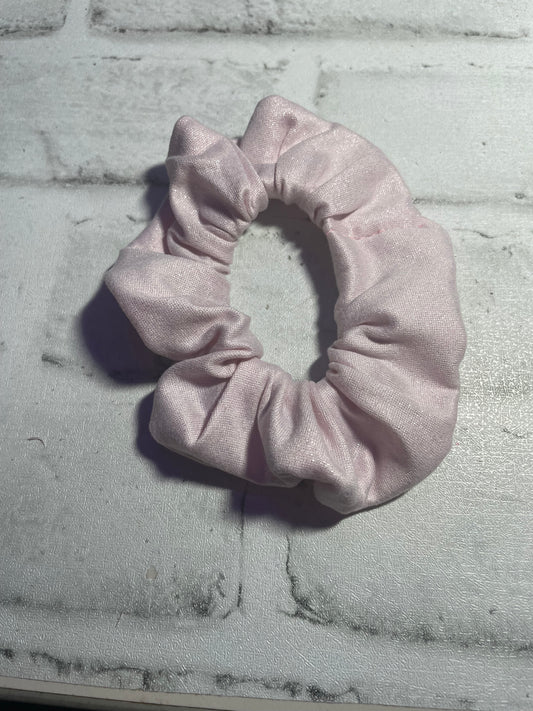 Pink sparkle scrunchies