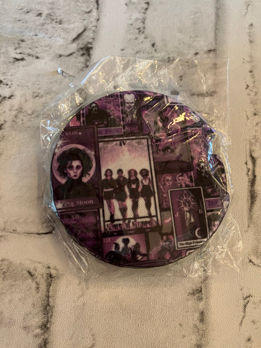 Purple borrow car coaster