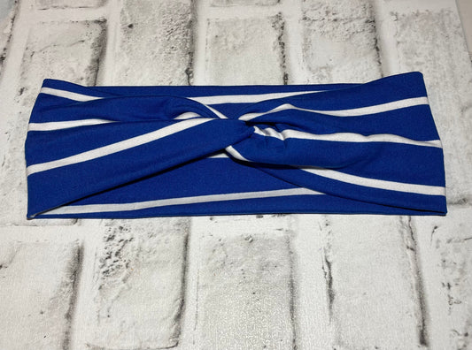 Blue stripes headbands child