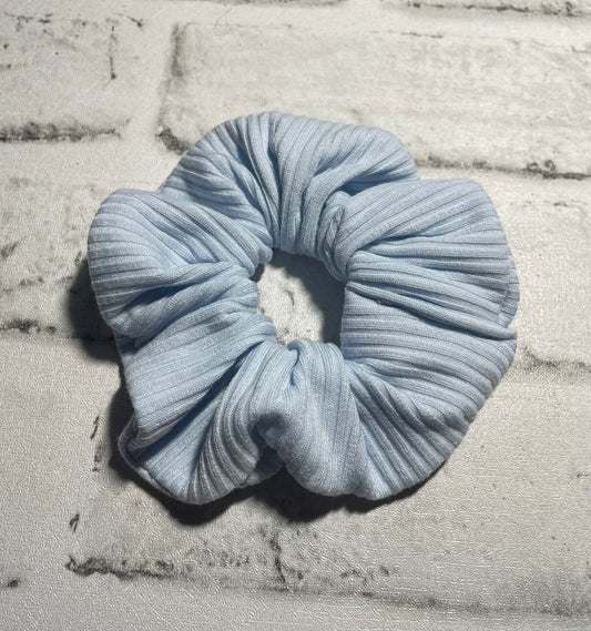 Light blue scrunchies