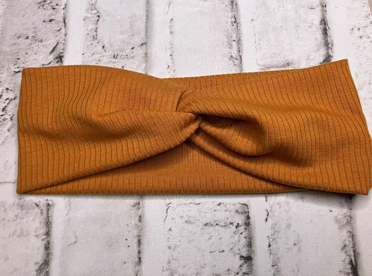 Mustard robbed child headbands