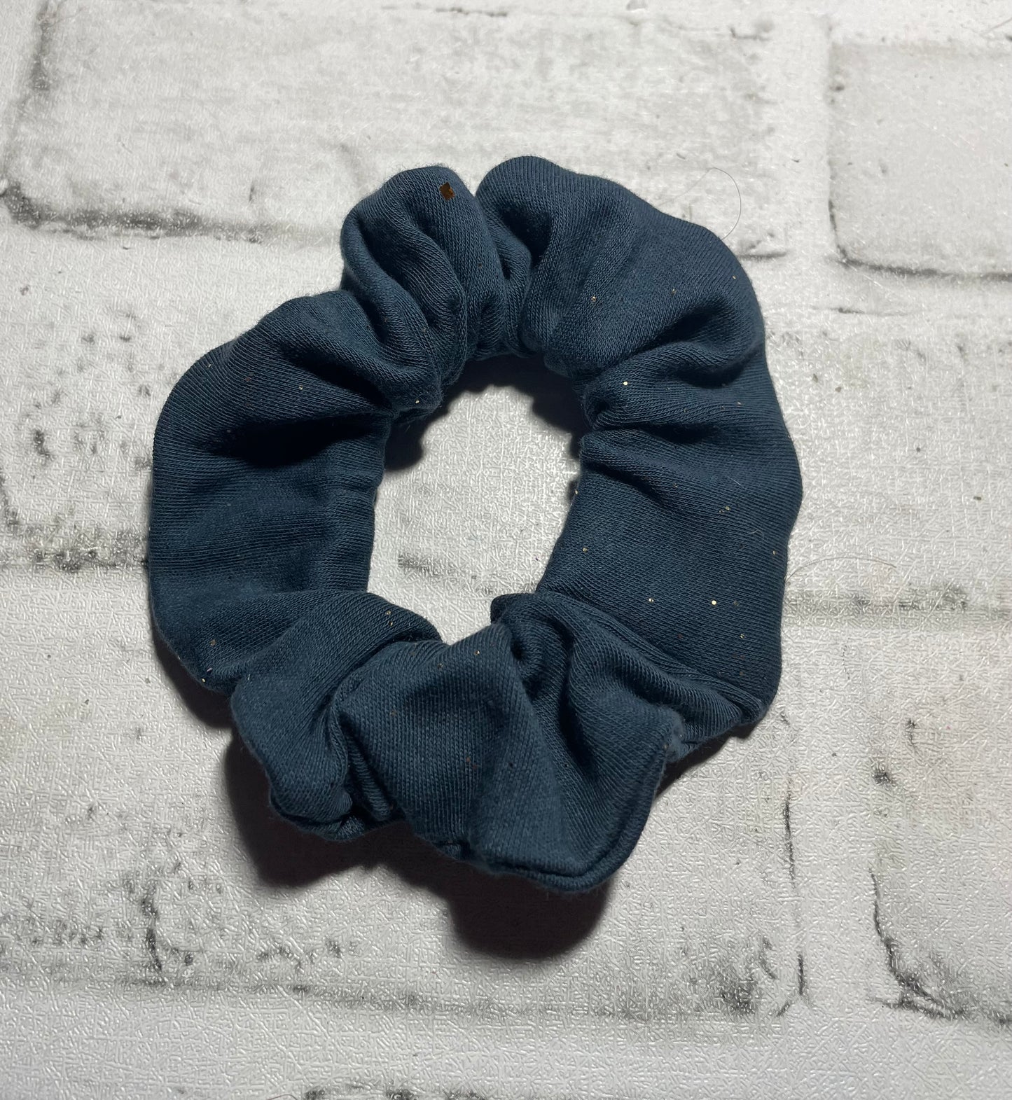 Navy sparkle scrunchies