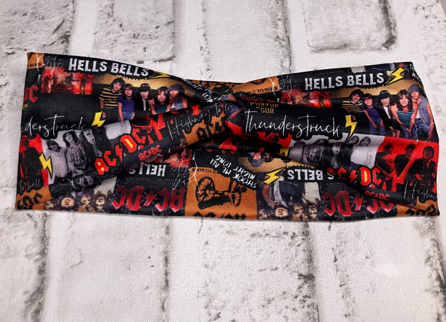 Back in black child headbands