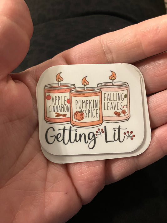 Getting lit stickers
