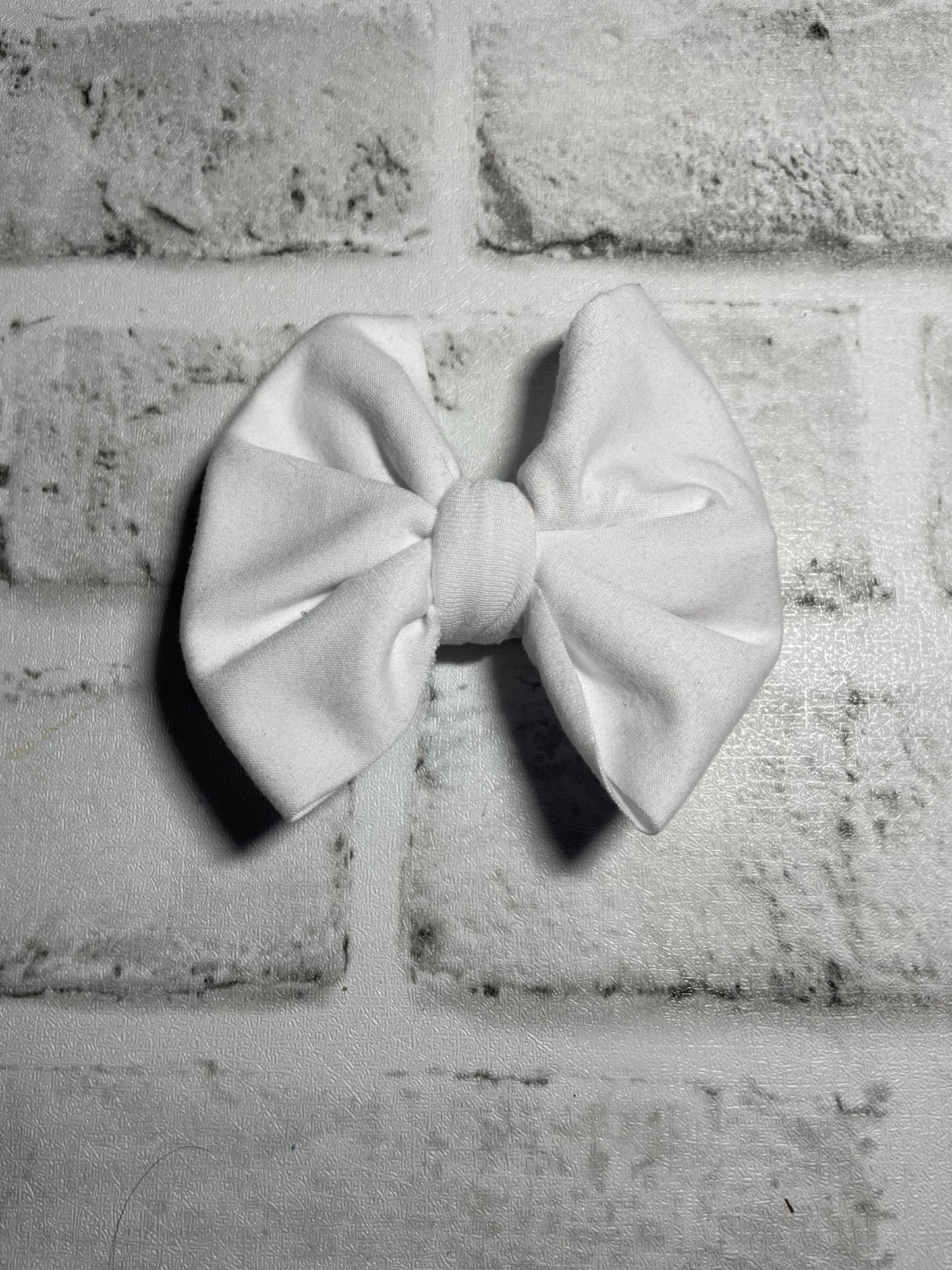 White clip bows