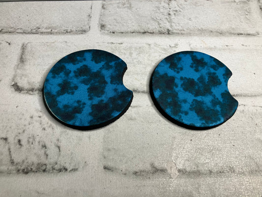 Blue ocean car coasters