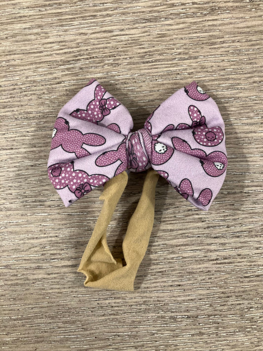 Purple bunny nylon bows