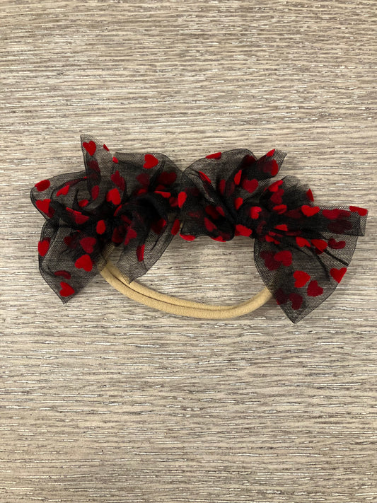 Double mesh heart nylon now