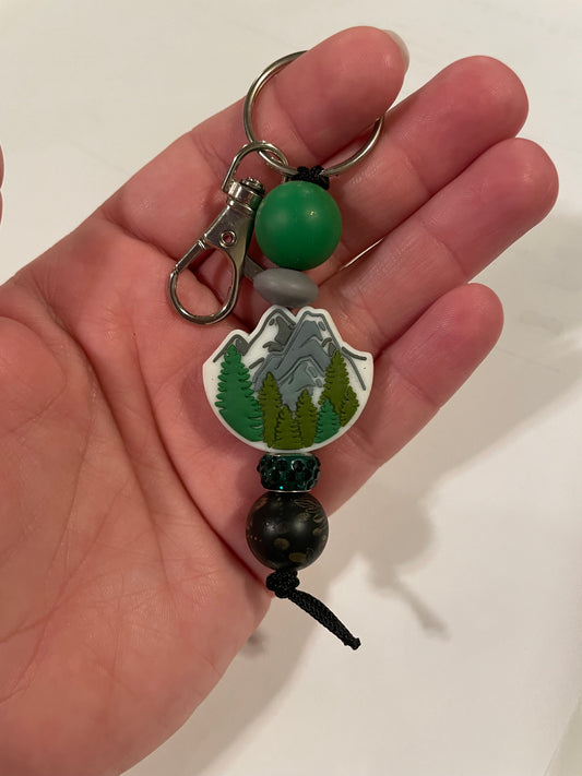 Mountain keychain