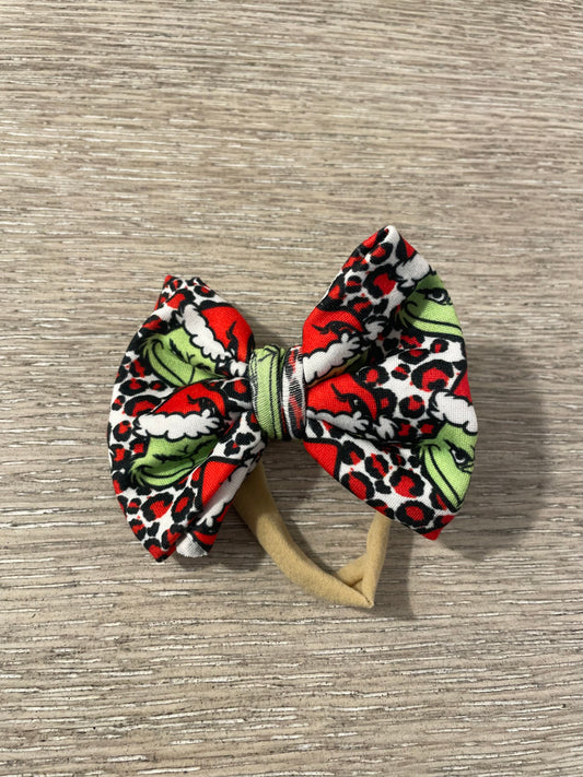 Mean guy leopard nylon bow