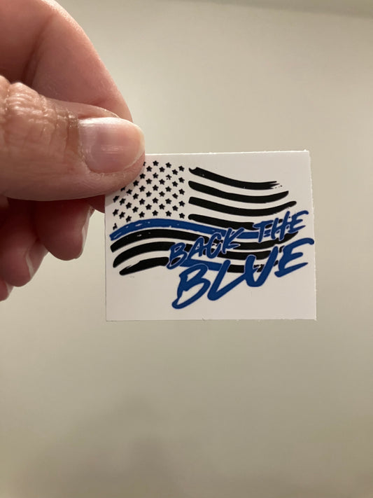 Back the blue stickers