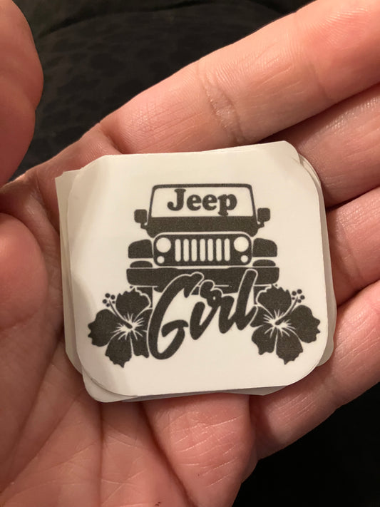 Off-road girl stickers