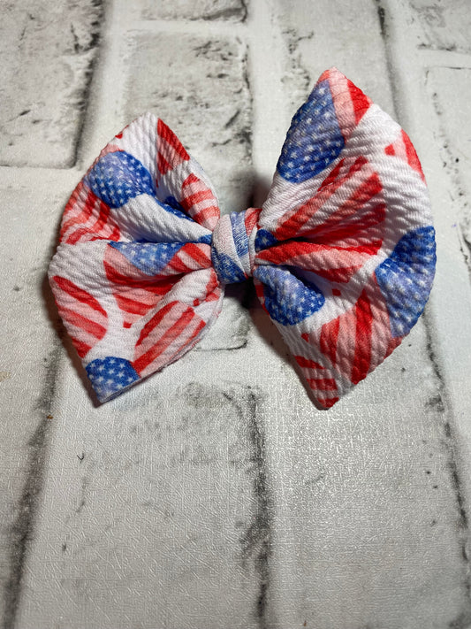 American hearts clip bow